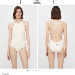 Toteme Women's Halter Neck One-Piece Swims